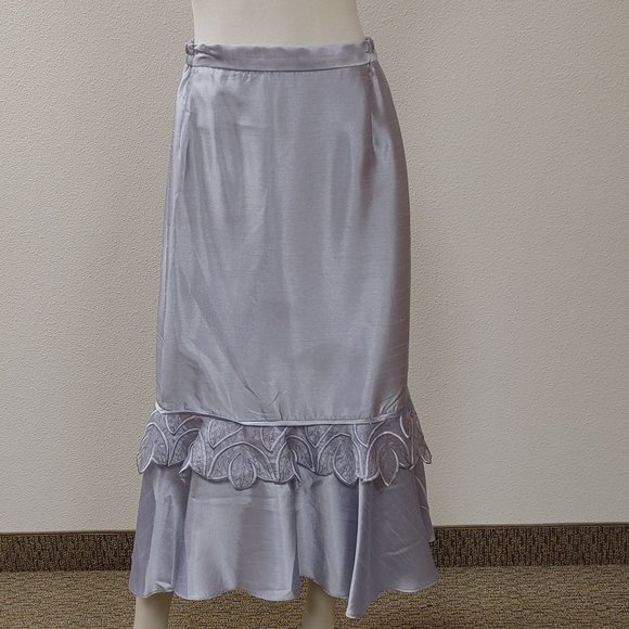 MIA SUITS COLLECTION SILVER FORMAL WOMENS 3 PC SKIRT SUIT SIZE 18W - Picture 12 of 15